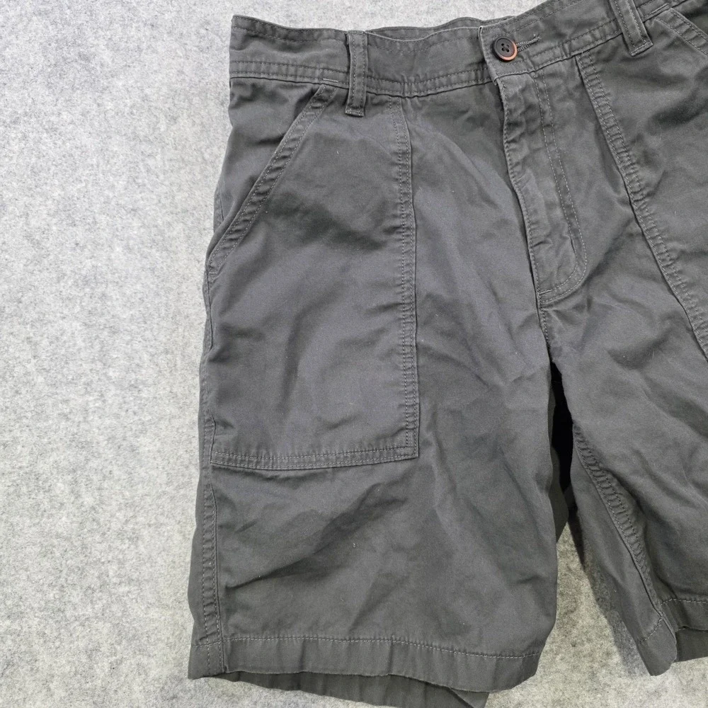 Patagonia Organic Cotton Twill Utility Shorts Mens 28 Gray Cargo Casual Pockets